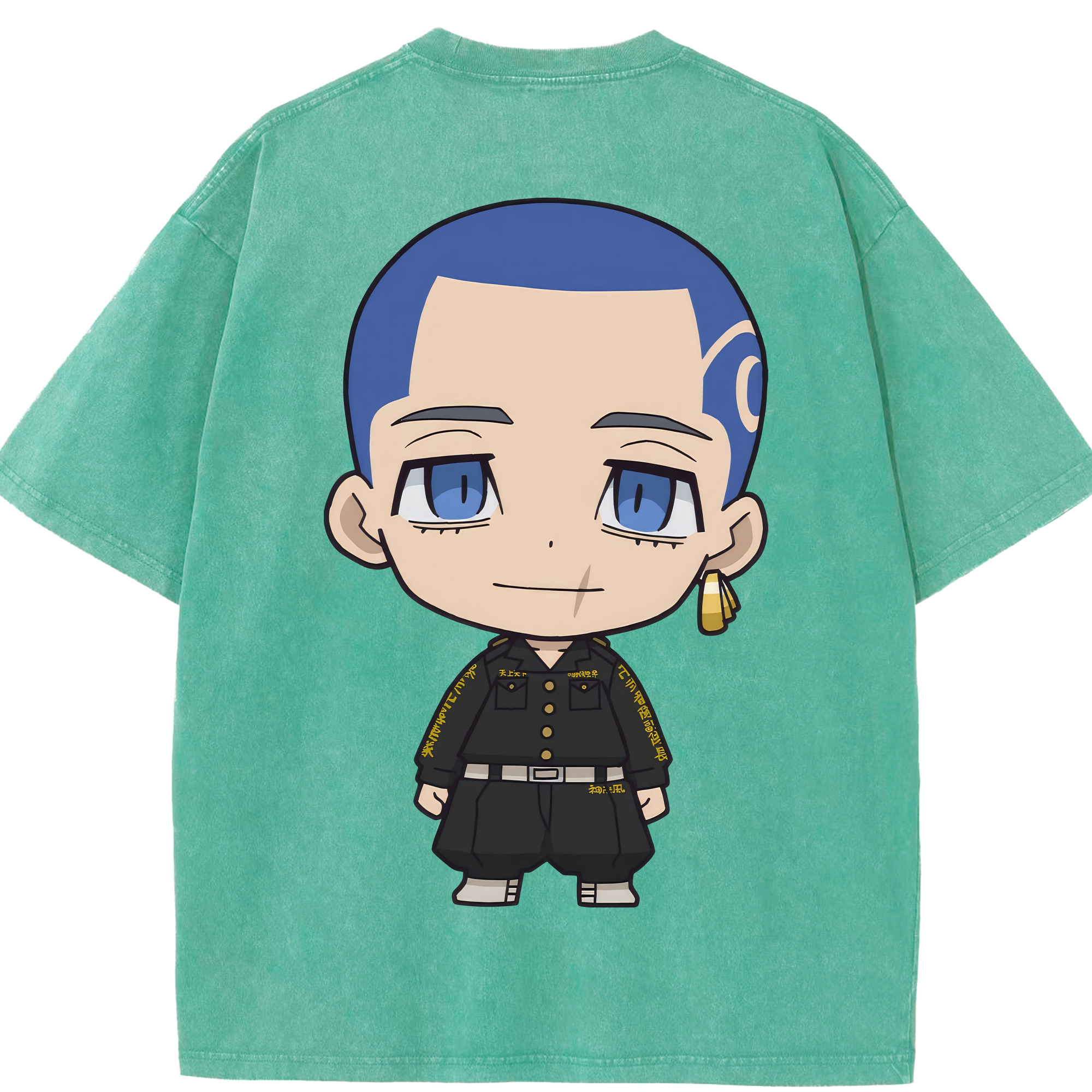 （画像用） 東京リベンジャーズ Tokyo Revengers 綿100% ヴィンテージ風 半袖Tシャツ（背面プリント）